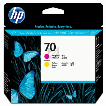 Original HP C9406A / 70 Druckkopf magenta, gelb
