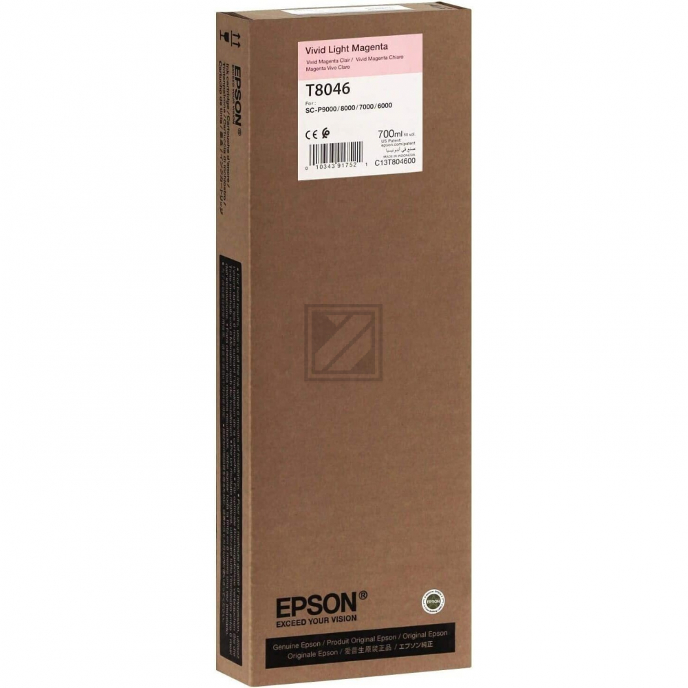 Original Epson C13T55K600 / T55K600 Tinte magenta hell