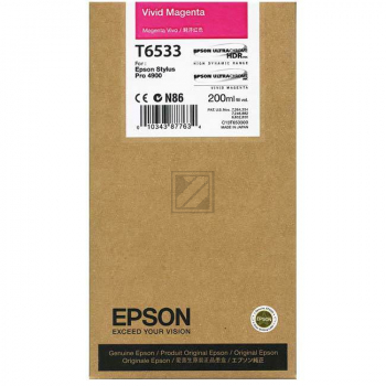 Original Epson C13T653300 / T6533 Tinte magenta