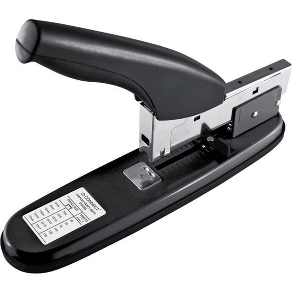 Connect Ganzmetall-Blockhefter, heftet 115 Blatt, schwarz