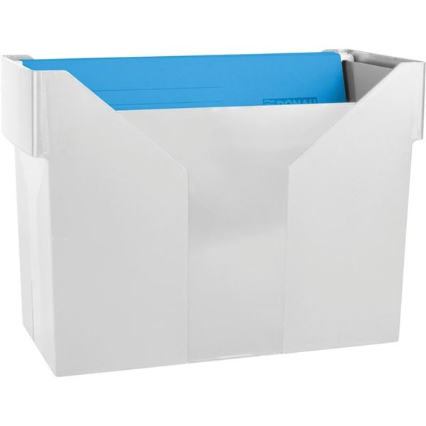 Donau Scharnierplattenkasten inkl. 5 Platten - Kunststoff, grau