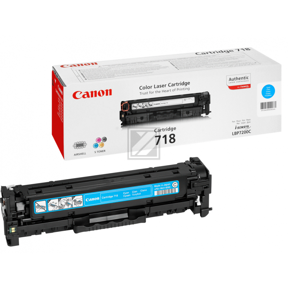 Original Canon 2661B002 / 718C Toner cyan