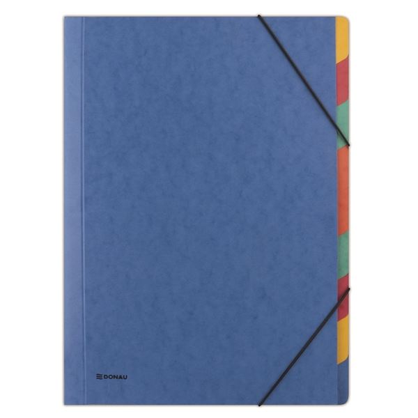 Sortierbuch Donau - A4, 9 Fächer, blau, 1 Stück