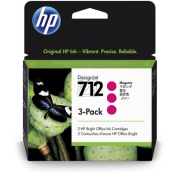 Original HP 3ED78A / 712 Tinte magenta - 3 Stück