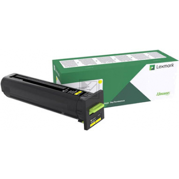 Original Lexmark 72K20YE Toner gelb