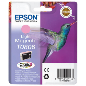 Original Epson C13T08064010 / T0806 Tinte magenta hell