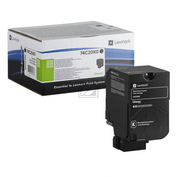 Original Lexmark 74C20K0 Toner schwarz