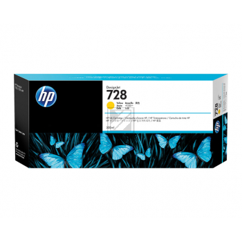Original HP F9K15A / 728 Tinte gelb