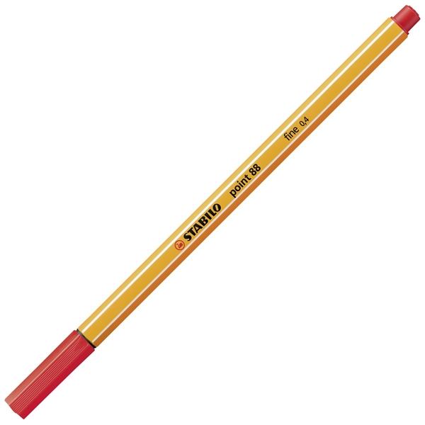 Fineliner Spitze rot STABILO 88/40 Ef