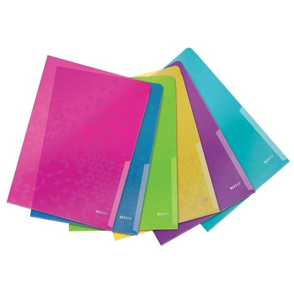 Euro-Briefumschläge L Leitz WOW A4, Pack. 6 Stück, bunt gemischt