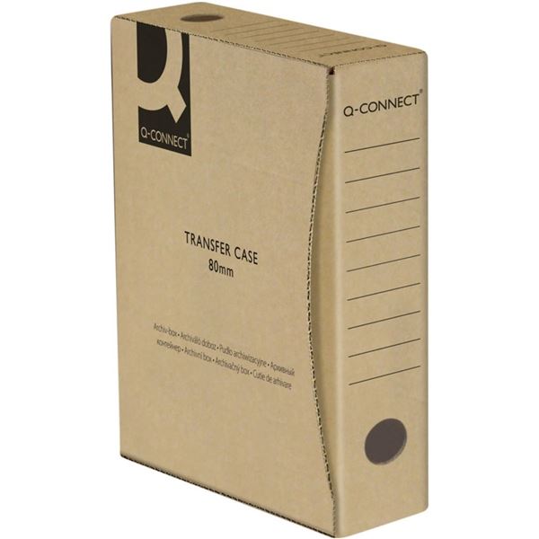 Archivbox Q-CONNECT - A4, 80mm, grau