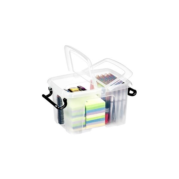 Mehrzweckbox STRATA HW670, mit Deckel, 6 l, transparent klar