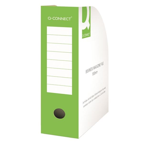 Zeitschriftenständer Q-Connect - A4, 10 cm, grün