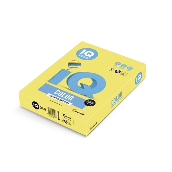 Farbpapier IQ A4-CY39, kanariengelb, 80g/m2, 500 Blatt