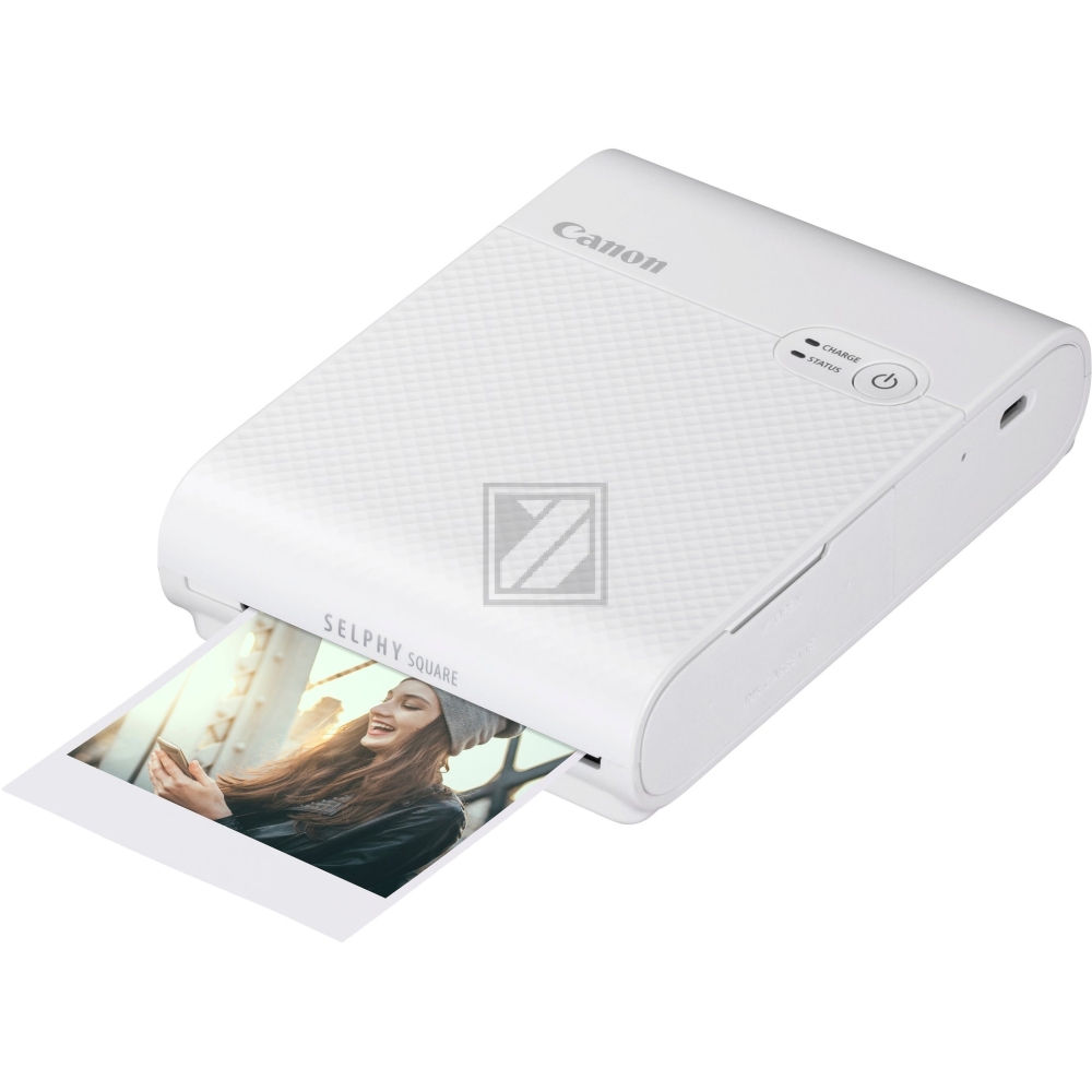 Canon SELPHY SQUARE QX10 mobiler WLAN-Farbfotodrucker, Weiß