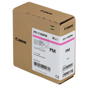 Original Canon 0855C001 / PFI-1100PM Tinte magenta hell Canon Tintenpatrone photo magenta (0855C001, PFI-1100PM)