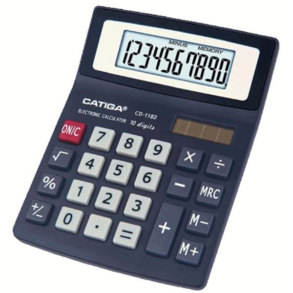 Tischrechner Catiga CD-1182 - 10 Ziffern, schwarz