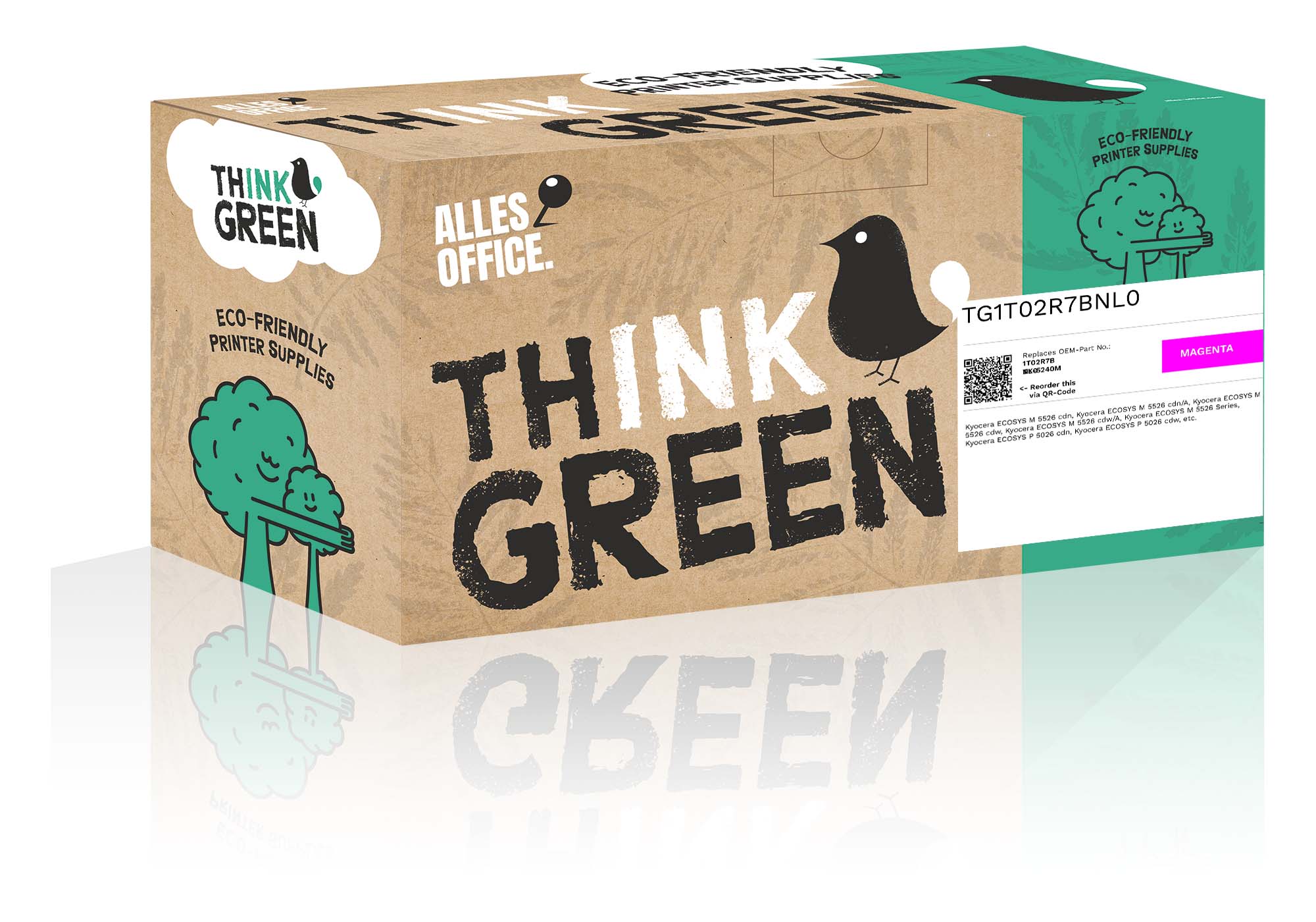 ThinkGreen Kyocera 1T02R7BNL0 / TK-5240M Toner magenta