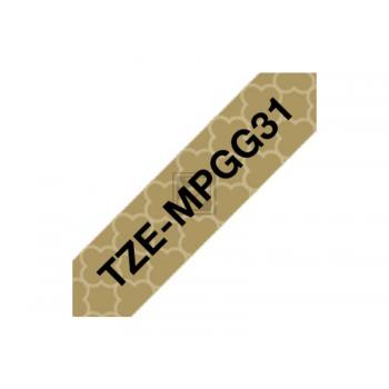 Test Brother Schriftbandkassette schwarz/weiß (TZE-MPGG31)