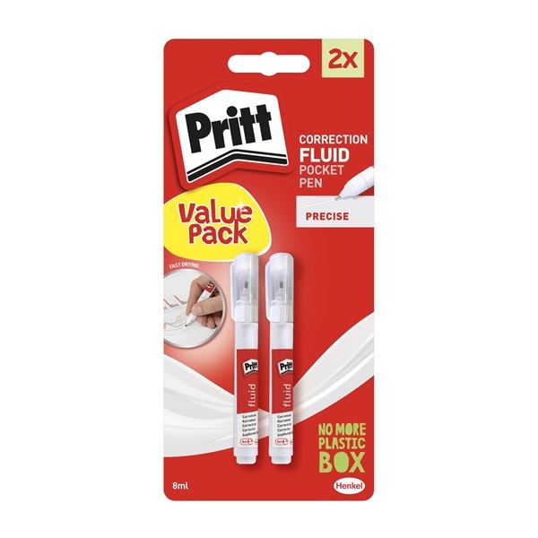 Korrekturstift Pritt Pocket Pen 8 ml, 2 Stück in Blisterpackung