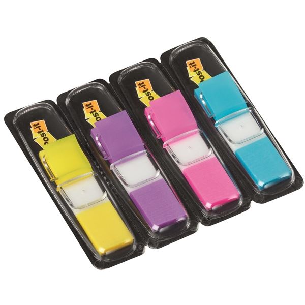 Lesezeichen Post-it, im Tray, 4 Farben gemischt