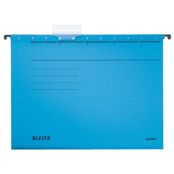 Hängende Pappteller LEITZ Alpha blau, 25 Stück