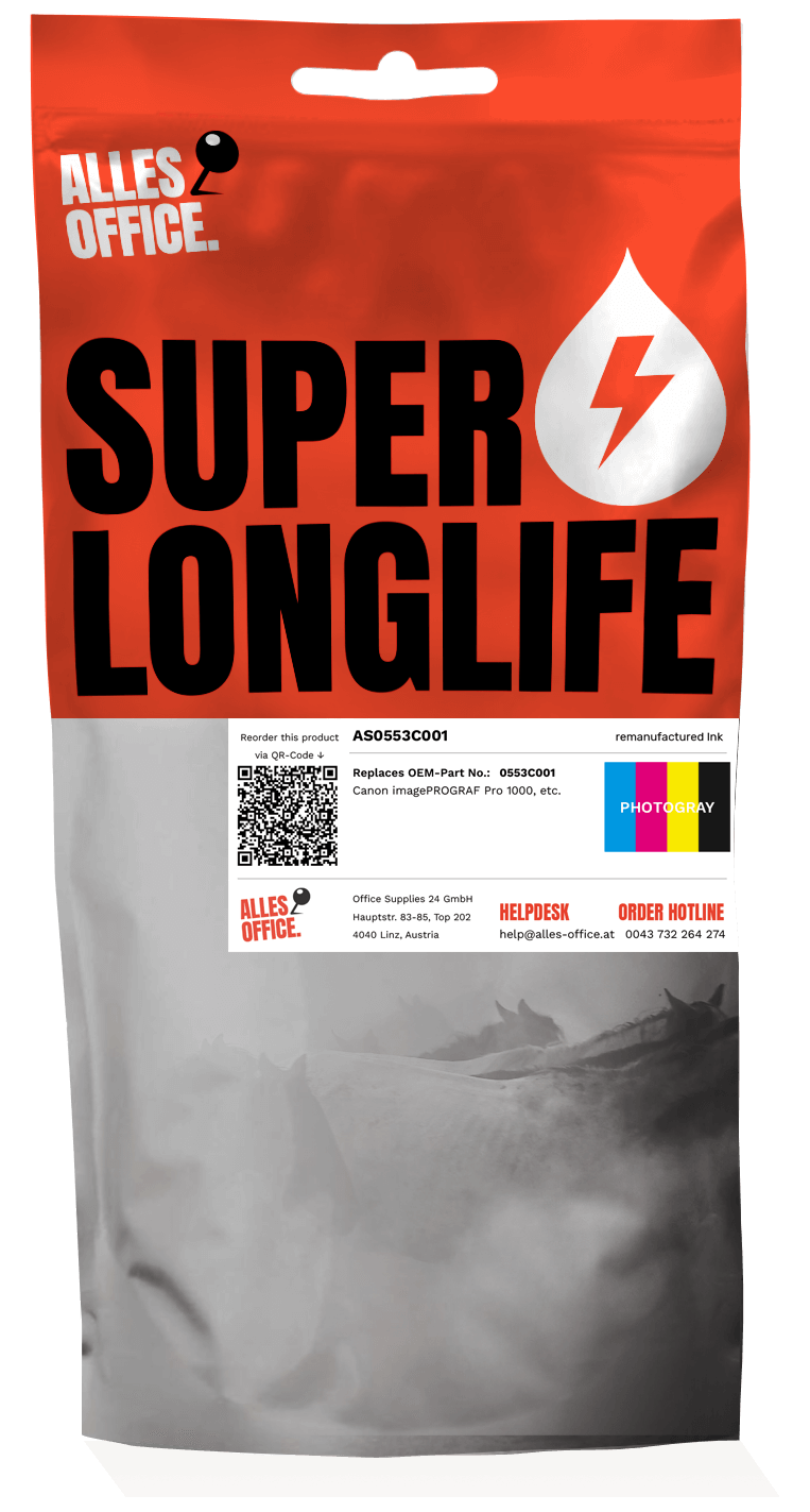 Superlonglife Canon 0553C001 / PFI-1000PGY Tinte