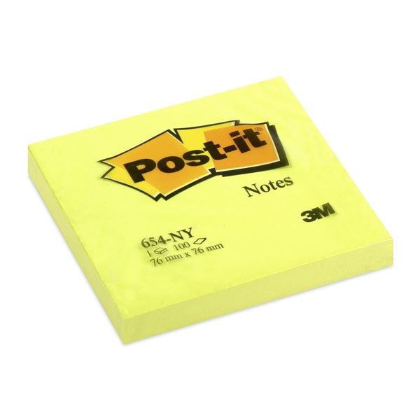 Post-it-Zettel, 76 x 76 mm, neongelb, 6 Stück Post-it-Zettel, 76 x 76 mm, neongelb, 6 Stück