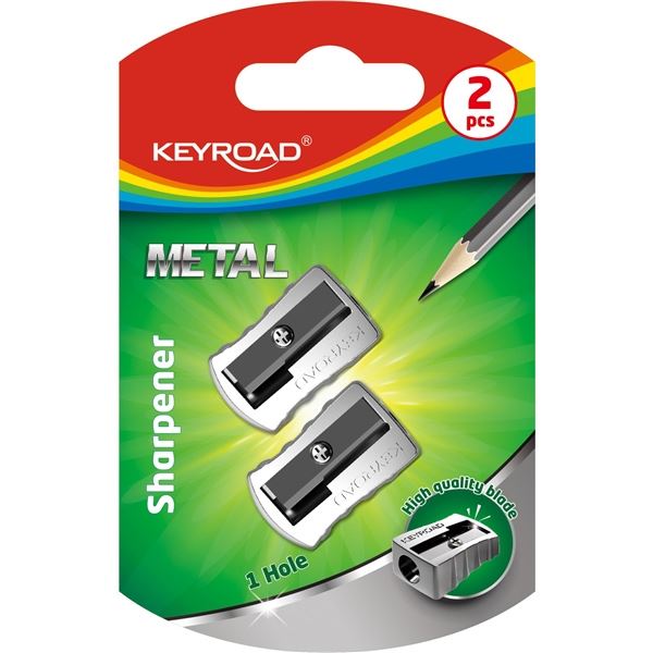 Anspitzer KEYROAD Metall, 2er Blister, Metall