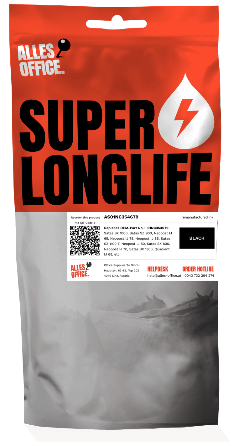 Superlonglife Neopost 01NC354679 Tinte schwarz