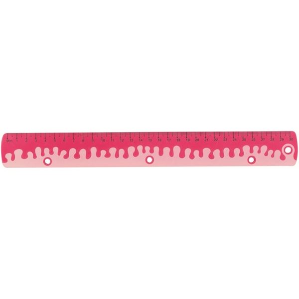 Lineal KEYROAD 30cm, Koralle, rosa