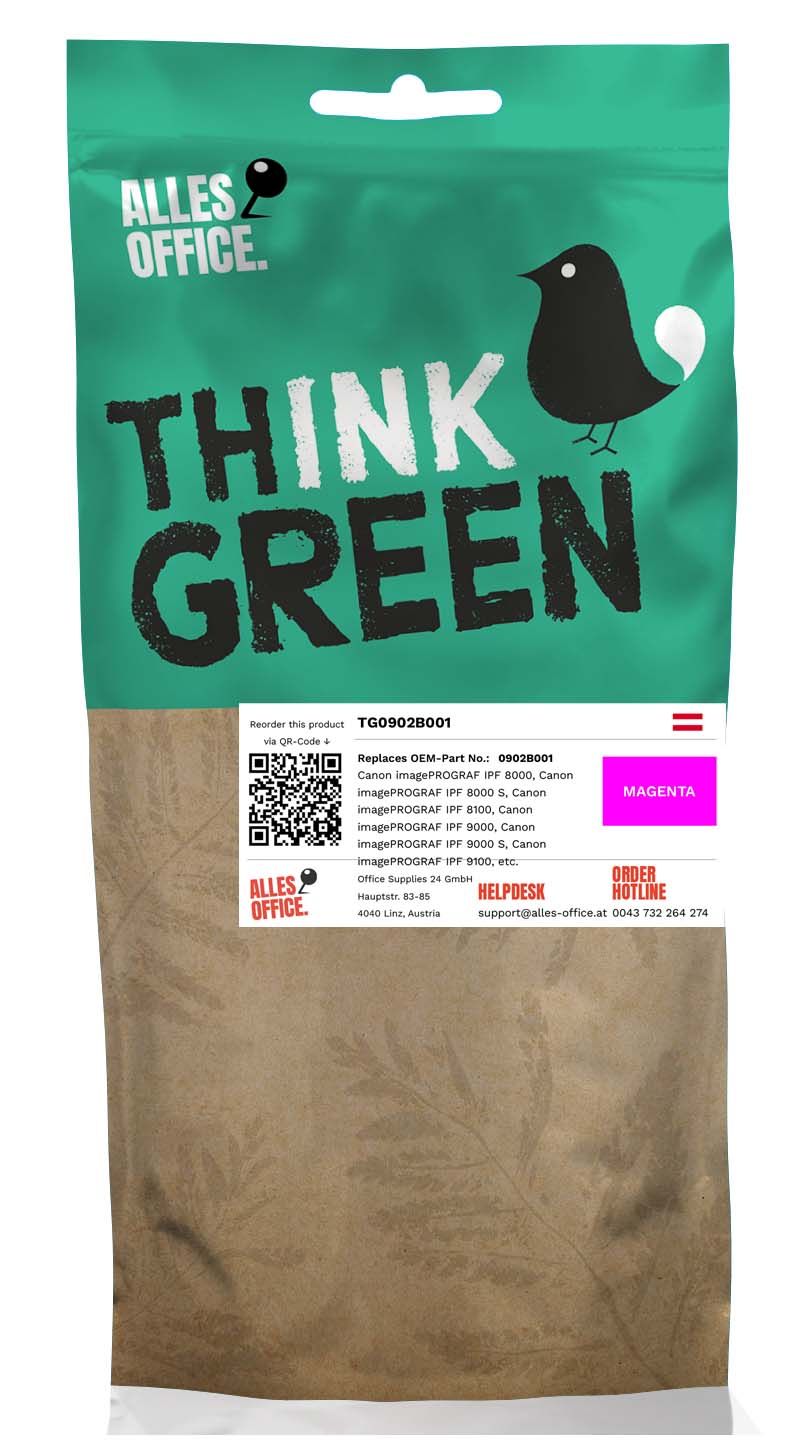 ThinkGreen Canon 0902B001 / PFI-701M Tinte magenta