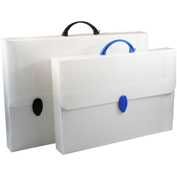 Aktentasche mit Griff Donau - A4, Kunststoff, weiß