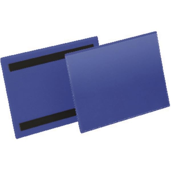 Magnettaschen - A5, blau, quer, 50 Stück