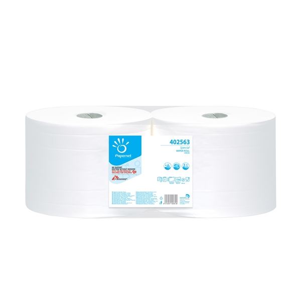 Papierhandtücher auf einer Rolle, 2-lagig, Zellstoff, 455 m