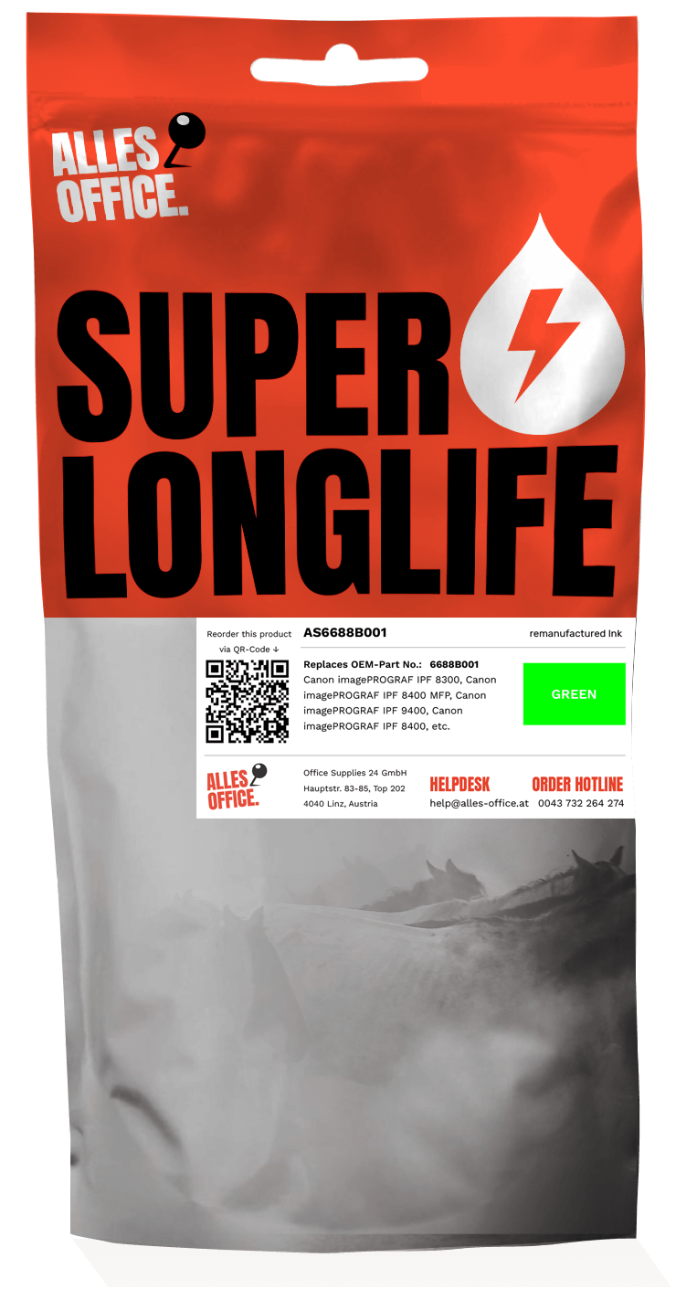 Superlonglife Canon 6688B001 / PFI-706G Tinte grün