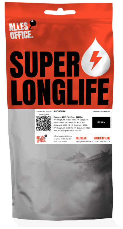 Superlonglife HP C5059A / 90 Tinte schwarz