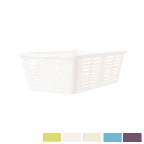 Kunststoffkorb - 25 x 8 x 16 cm, bunt gemischt, 1 Stück