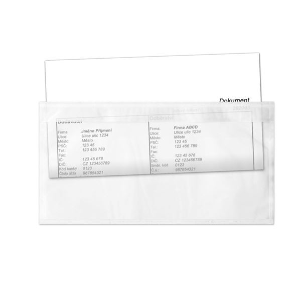 Selbstklebende Taschen für DL-Päckchen, transparent, 1000 Stück