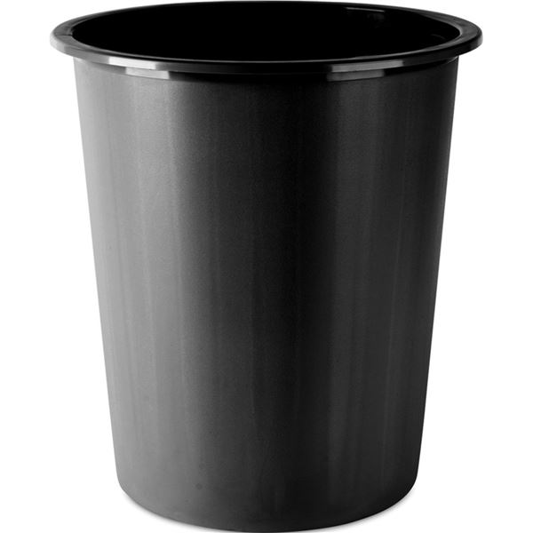 Abfallbehälter Donau, Kunststoff, 14 l, schwarz