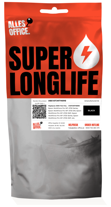 Superlonglife Epson C13T34714010 / 34XL Tinte schwarz