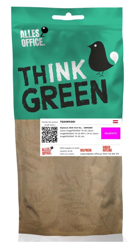 ThinkGreen Canon 3491C001 / PFI-030M Tinte magenta