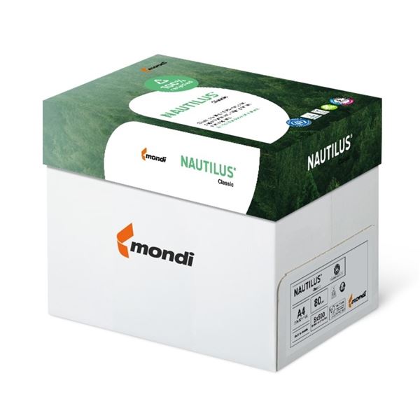 Papier Nautilus Classic, A4, 80 g/m2, 2500 Blatt Papier Nautilus Classic, A4, 80 g/m2, 2500 Blatt