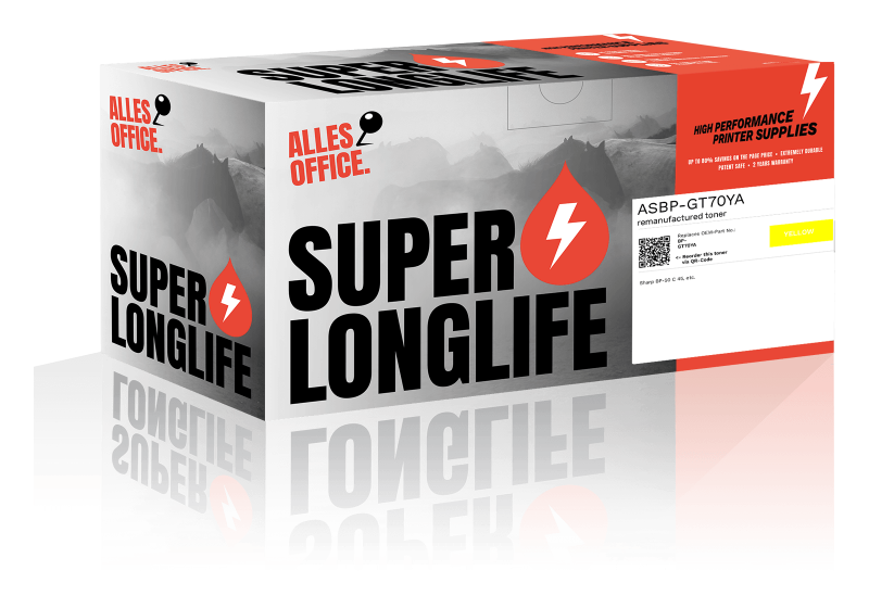 Superlonglife Sharp BP-GT70YA Toner gelb
