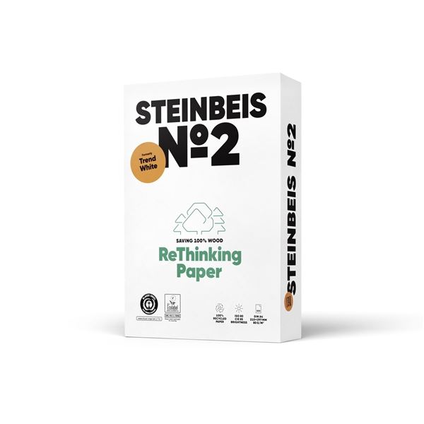Recyclingpapier Steinbeis Nr.2 A4 80 g/m2,500 l.