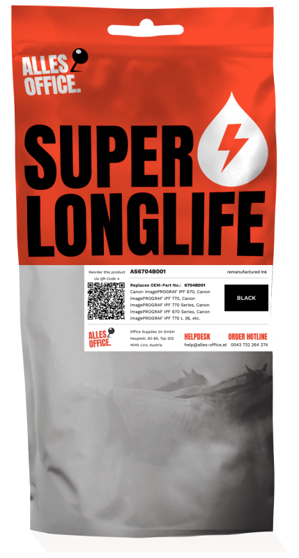 Superlonglife Canon 6704B001 / PFI-107MBK Tinte