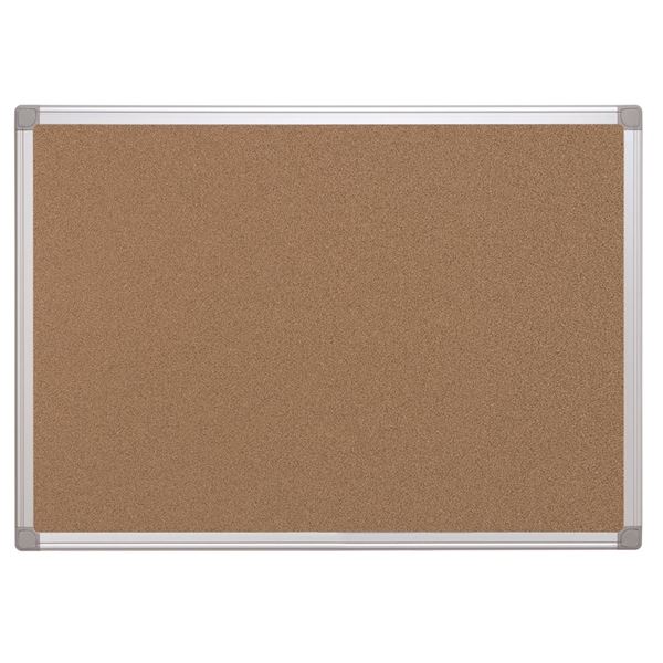 Q-Connect Korkplatte 150x100cm, Aluminiumrahmen