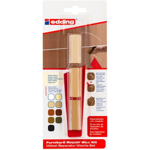 Möbelreparaturwachs edding 8901, Buche/Ahorn