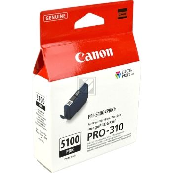 Original Canon 6952C001 / PFI-5100PBK Tinte schwarz foto Original Canon 6952C001 / PFI-5100PBK Tinte schwarz foto