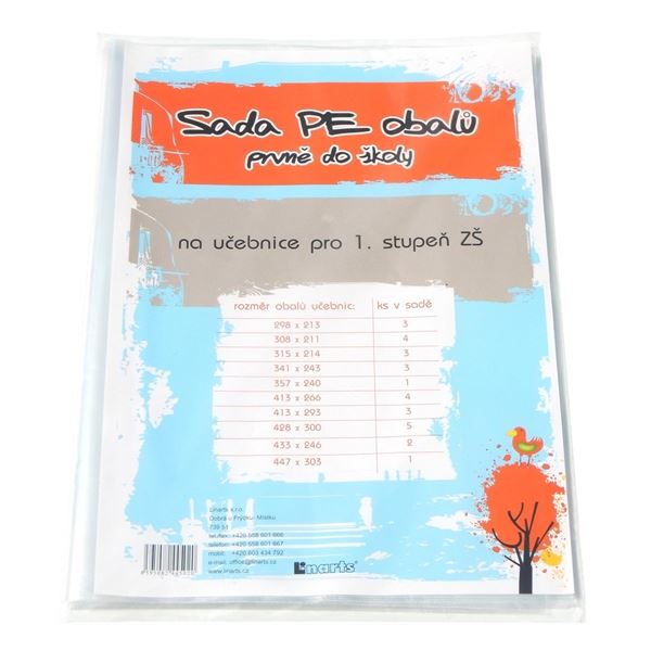 Satz Heftschoner für Klasse 1, klar, 29 Stück